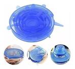 10 Kit 6 Tampa Elástica Silicone Universal Panela Pote Forma