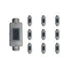 10 Kit Condulete 3/4 Placa 1 Posto e Mod Tomada Tramontina
