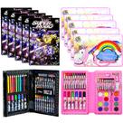 10 Kits Colorir Escolar Canetinha Lembrança Sacola Surpresa