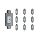 10 Kits Condulete 3/4 Placa 1 Posto e Mod Tomada Tramontina