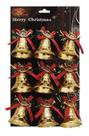 10 Kits Enfeite Sinos De Natal De Porta 4,5cm Com 9 Pcs Cada 10 Kits Enfeite Sinos De Natal De Porta 4,5cm Com 9 Pcs Cada