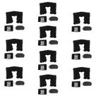 10 Kits Para Viagem - Almofada - Tapa Olho e Protetor Auricular