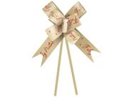 10 Laços Pronto Embalagem Presente Natal 23Mm - Cromus