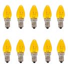 10 Lâmpada Chupeta Ambar 7w 220v Incandescente E-12