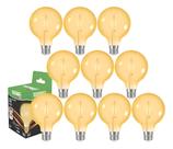 10 Lâmpada Filamento Led 3w Globo Retro Vintage G95 Taschibra