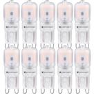 10 lampada g9 led 220v 2,5w amarelo 2.400k germany halopin