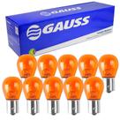 10 Lâmpada Gauss Miniatura Amarela 21w 12v 21w 1 Polo