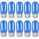 10 Lâmpada Halógena Pingo T10 Azul Iluminação Branca W5w 12v