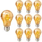 10 Lâmpada LED Filamento Retrô A60 Âmbar E27 4W Bivolt Avant