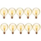 10 Lâmpadas Filamento de Led Retrô G95 4w 127v 220v Vintage 2400K Amarelo Âmbar