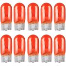 10 Lâmpadas Halógena Pingo T10 Iluminação Laranja Âmbar W5w 12v