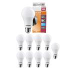 10 Lâmpadas Led Bulbo 6500k Luz Fria Biv 8w 806lm Ledvance Osram