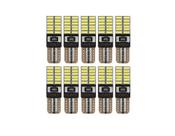 10 Lâmpadas Pingo Led C/ Canceller Canbus T10 24 Leds Smd
