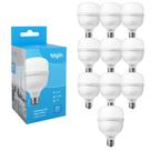 10 Lâmpadas Super Bulbo Alta Potência Led 40w 6500k Elgin