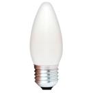 10 Lâmpadas Vela 40w Rosca E-27 Incandescente Leitosa 220v