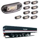 10 Lanterna Delimitadora LED Carreta Facchini Lat Cristal
