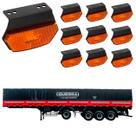 10 Lanterna Diamante Guerra LED Âmbar c/ Suporte - Conect