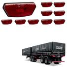 10 Lanterna Diamante Noma LED Rubi Saída Fios