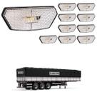 10 Lanterna Diamante Randon LED Cristal c/ Suporte - Conect
