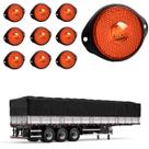 10 Lanterna Frontal Carreta LED Âmbar 65mm c/ Sup. - Conect. 10 Lanterna Frontal Carreta LED Âmbar 65mm c/ Sup. - Conect.