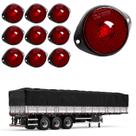 10 Lanterna Frontal Carreta LED Rubi 65mm c/ Sup. - Conect. 10 Lanterna Frontal Carreta LED Rubi 65mm c/ Sup. - Conect.