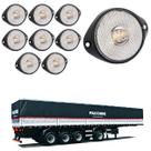 10 Lanterna Frontal Facchini LED Cristal 65mm c/ Sup e Conec