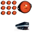 10 Lanterna Frontal Librelato LED Âmbar 65mm c Suporte - Fio