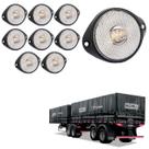 10 Lanterna Frontal Noma LED Cristal 65mm c/ Suporte - Fio