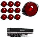 10 Lanterna Frontal Randon LED Rubi 65mm c/ Sup. - Conect.