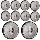 10 Lanterna Lateral Caminhão Carreta Baú Randon LED BIVOLT CR