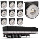 10 Lanterna Lateral Carreta LED Cristal 85mm c/ Sup. - Conec 10 Lanterna Lateral Carreta LED Cristal 85mm c/ Sup. - Conec