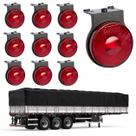 10 Lanterna Lateral Carreta LED Rubi 65mm C/ Sup - Conector 10 Lanterna Lateral Carreta LED Rubi 65mm C/ Sup - Conector