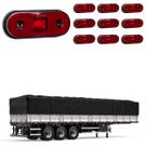 10 Lanterna Lateral Carreta LED Rubi Saída Fios