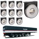 10 Lanterna Lateral Facchini LED Cristal 85mm c/ Sup e Conec