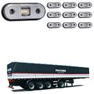 10 Lanterna Lateral Facchini LED Cristal Saída Fios