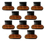 10 Lanterna Lateral Led Bivolt Pisca Plataforma Guincho Bau