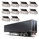 10 Lanterna Lateral Led Carreta Baú Suporte Facchini 8,5