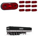 10 Lanterna Lateral Randon LED Rubi Saída Fios