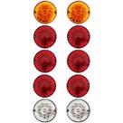 10 Lanterna Traseira 125mm Ônibus Caminhão Carreta 10 LED 12V 10 Lanterna Traseira 125mm Ônibus Caminhão Carreta 10 LED 12V