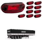 10 Lanternas Delimitadoras LED Carreta Randon Lateral Rubi