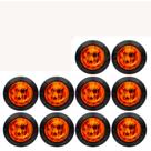 10 Led luz marcador 12v/24v laranja motorhome/automóvel/camper 10 Led luz marcador 12v/24v laranja motorhome/automóvel/camper