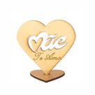 10 Lembrancinhas Coração Dia Das Mães MÃE EU TE AMO em Mdf cru