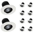 10 Luminária Led Embutir 10.5w StyliD Philips 3000k Dim 220v