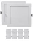 10 Luminaria Led Embutir Quadrada 24w