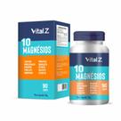 10 Magnésios Vital Z 90 Cápsulas Suplemento Alimentar para Equilíbrio Muscular e Bem Estar