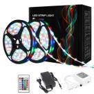 10 Metros Fita Led 3528 Rgb Rolo 600led Controle Fonte