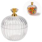 10 Mini Baleiro Transparente Pote com Tampa Festas Decoração