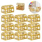 10 Mini Baús Dourado Lembrancinha Festa Decoração