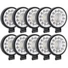 10 Mini Farol Led Pequeno Menor Forte Colheitadeira 12v24v