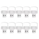 10 Mini Luminária De Mesa LED Conexão USB Luz Para Notebook Leitura